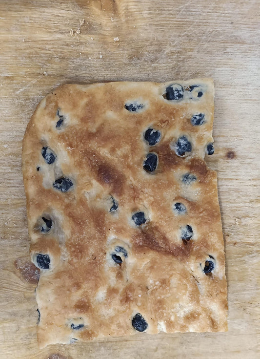 Pizza bianca con olive (prezzo al pezzo)
