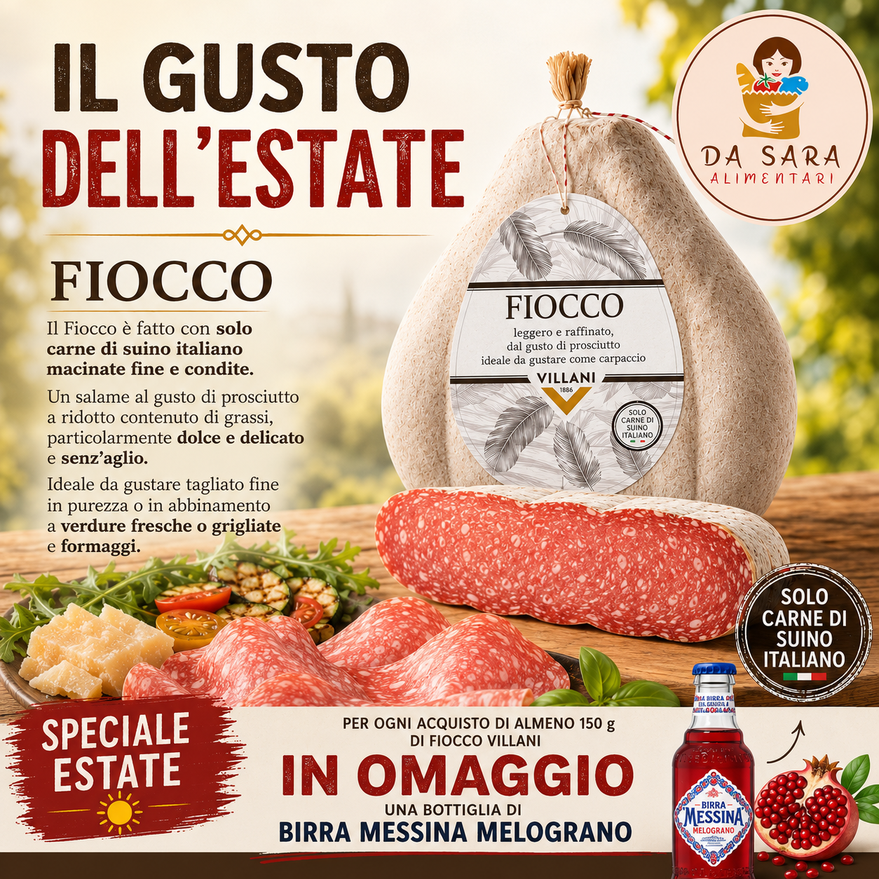 Fiocco 150g (salame di prosciutto)