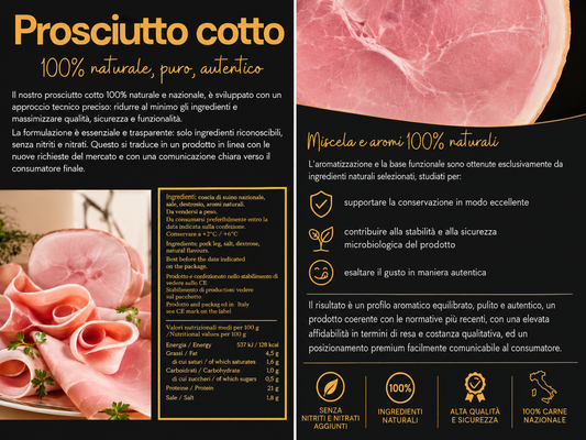 Prosciutto cotto 100%NATURALE